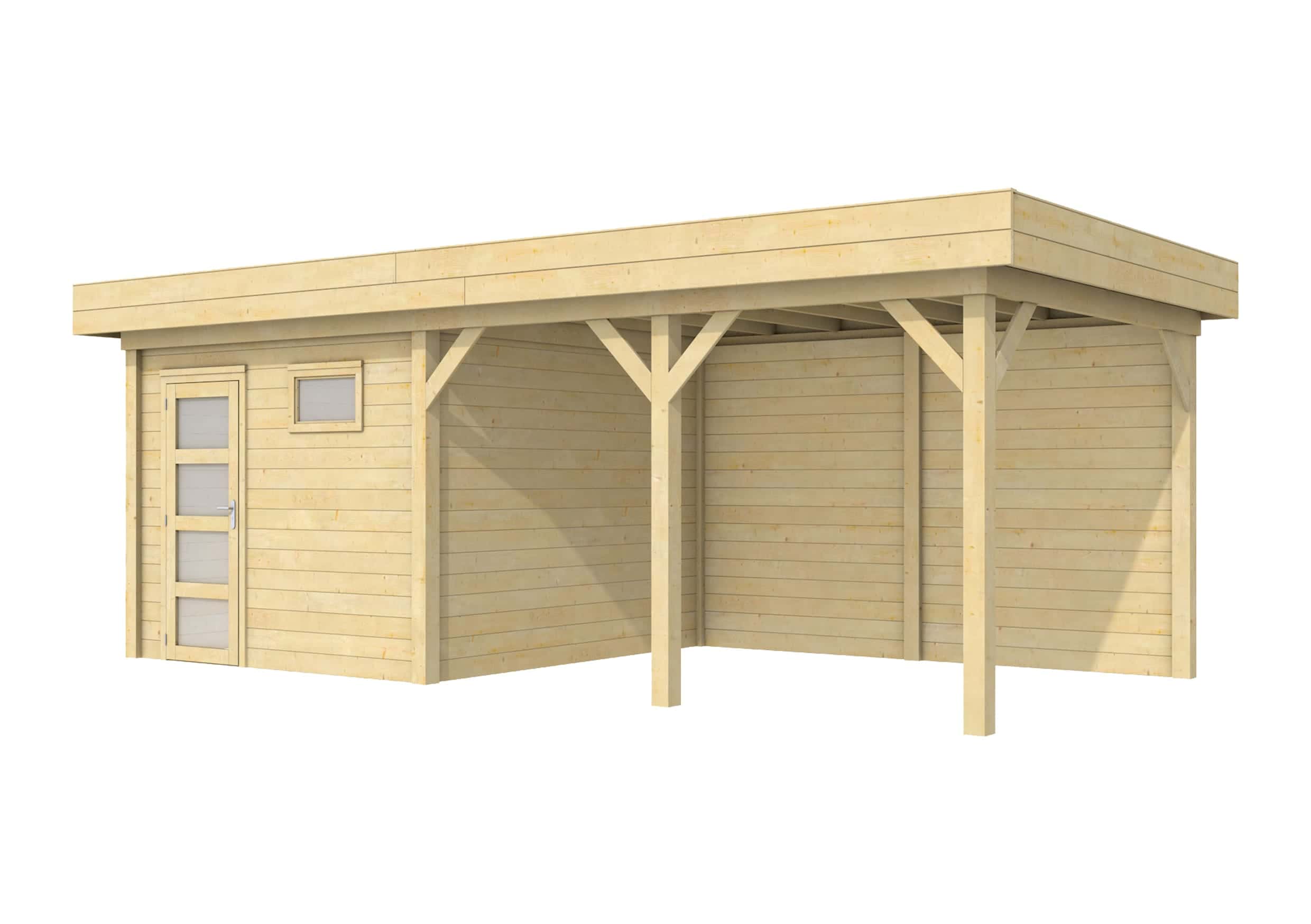 Topvision tuinhuis Tapuit met luifel 4m