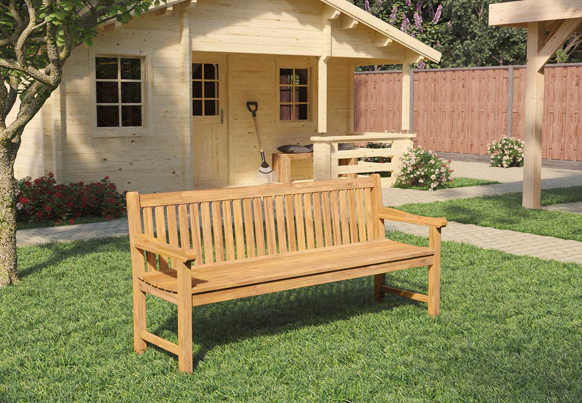 Parkbank norwich teak klein