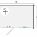 Plattegrond Blokhut - Tuinhuis Sten