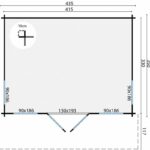 Plattegrond Blokhut - Tuinhuis Lory