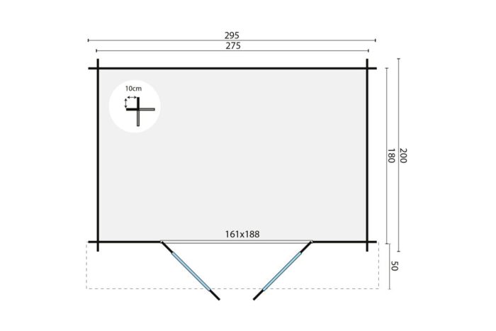 Blokhut Anja plattegrond