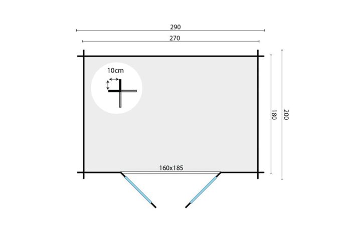 Blokhut Kris plattegrond