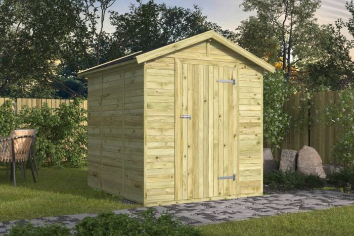 Tuinhuisje Boudewijn Groen geimpregneerd