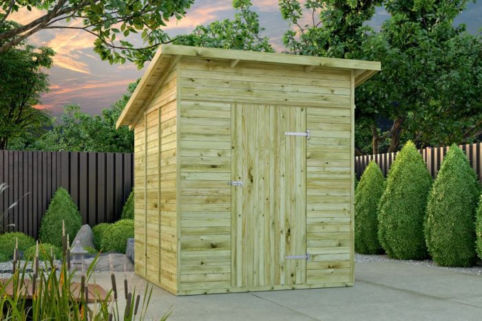 Tuinhuisje Olaf Groen geimpregneerd