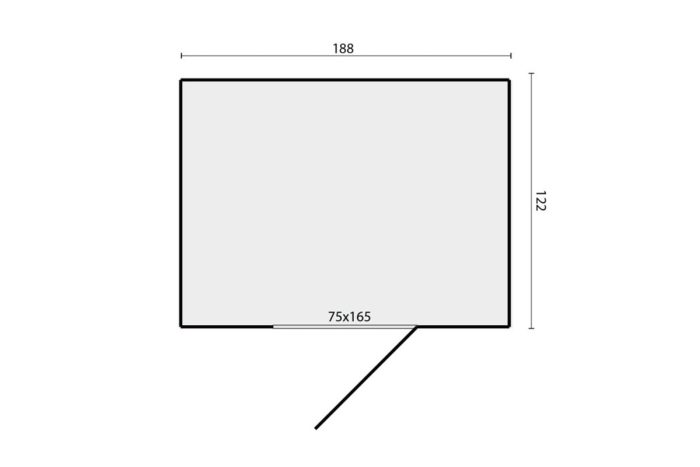 Tuinhuisje Vincent plattegrond