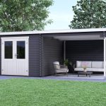 Tuinhuis Sandro - Carbon Grey gespoten
