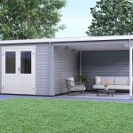 Tuinhuis Sandro - Platinum Grey gespoten