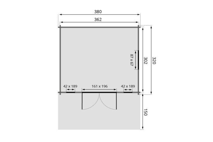 Tuinhuis Zico plattegrond