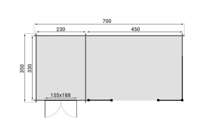 Tuinhuis Gomes plattegrond