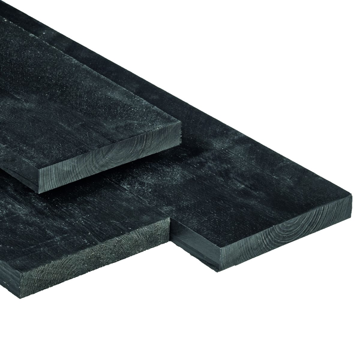 Zwarte Plank 2,2 x 20 cm geïmpregneerd