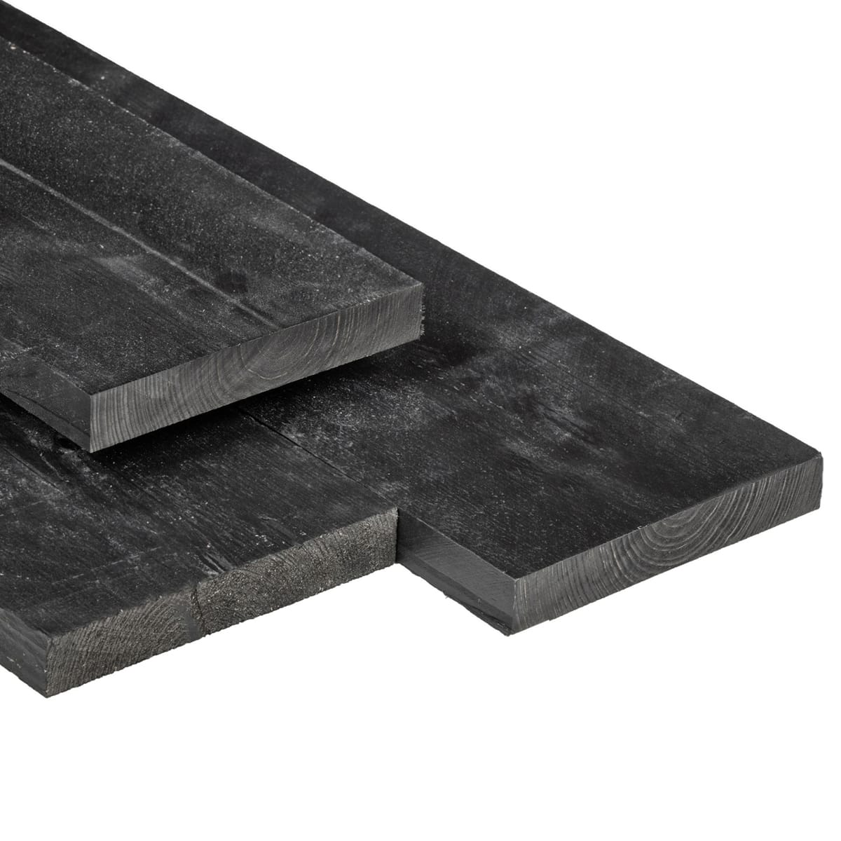 Zwarte Plank 2 x 20 cm gespoten