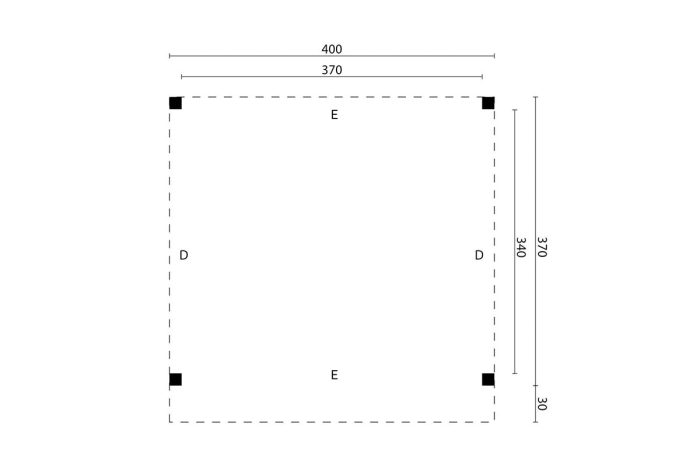 DHZ Rijssen 400 X 400 cm plattegrond