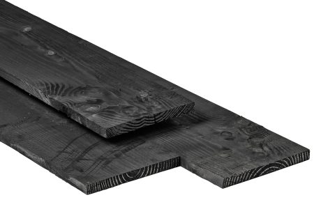 Zwarte Plank 2,5 x 25 cm