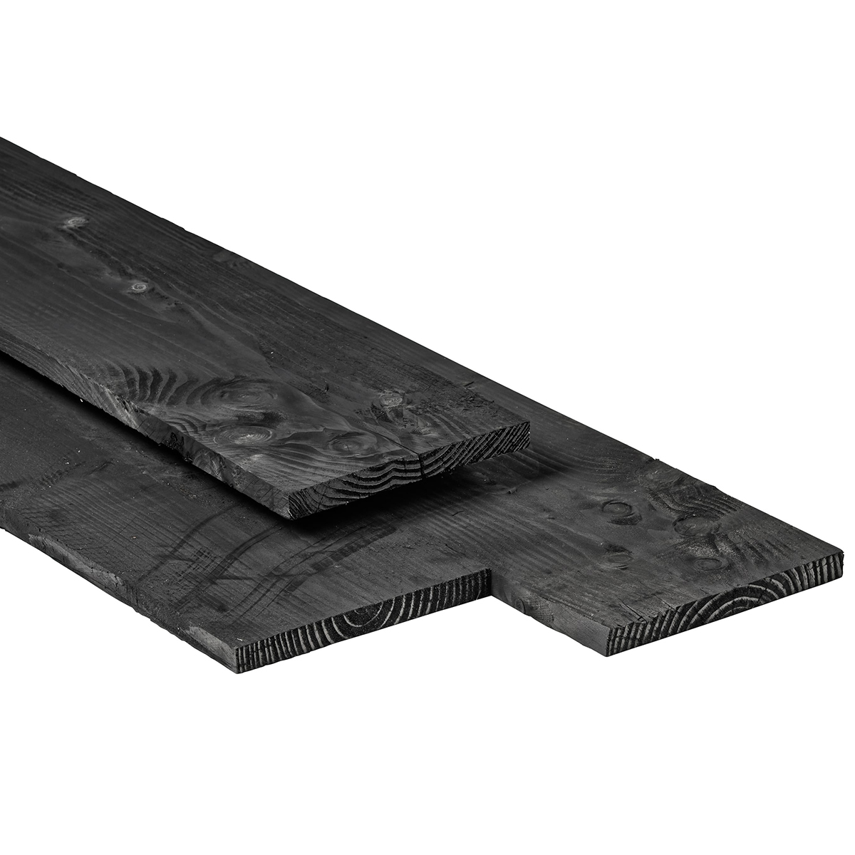 Zwarte Plank 2,5 x 25 cm