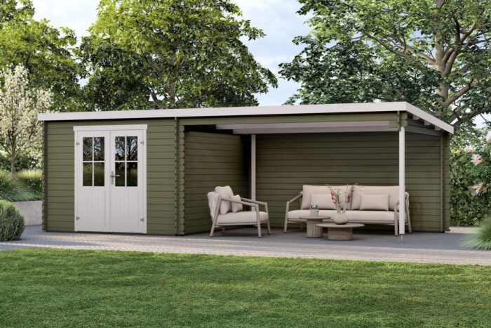 Tuinhuis Carly groengrijs