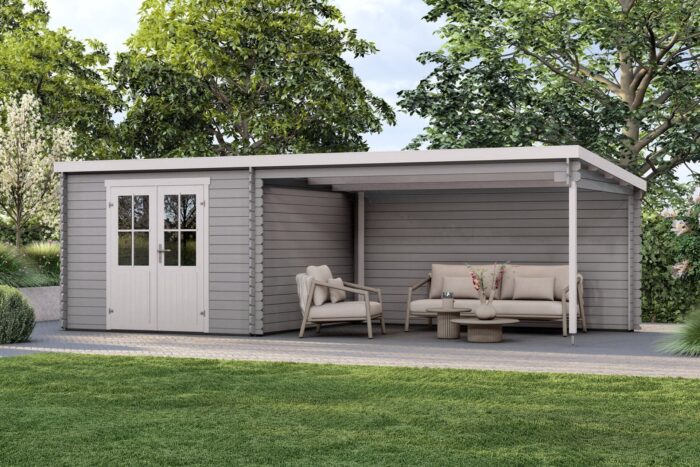 Tuinhuis Carly lichtgrijs