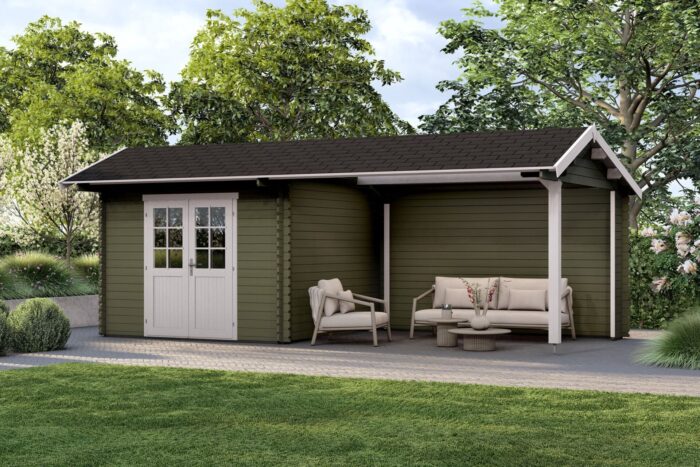 Tuinhuis Marley groengrijs