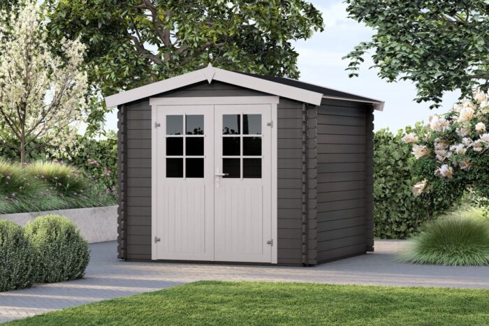 Tuinhuis Milas 230 zwartgrijs