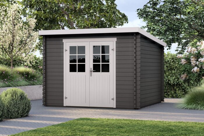 Tuinhuis Taylor 275 zwartgrijs