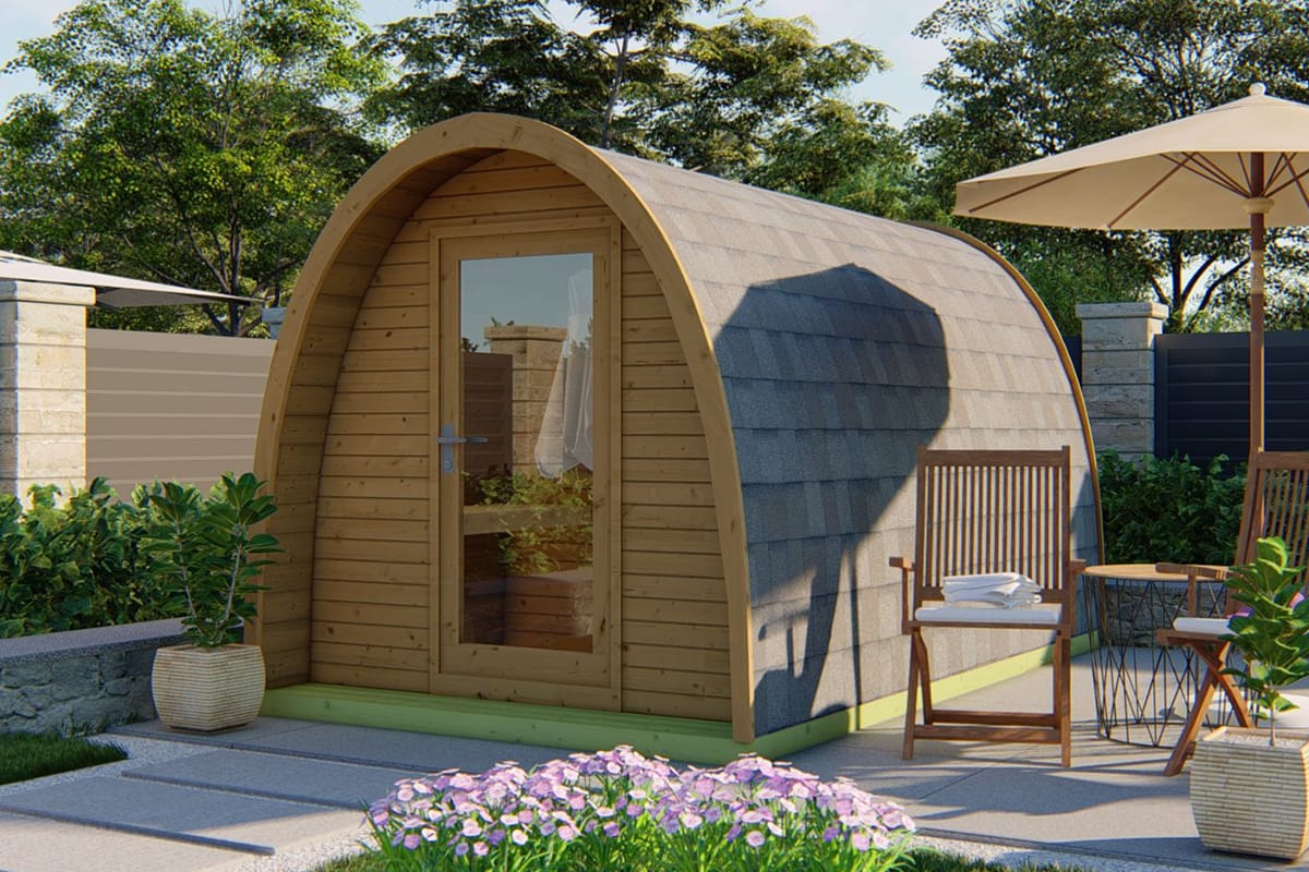 Sauna Pod Tolva Thermowood 230 x 395 cm