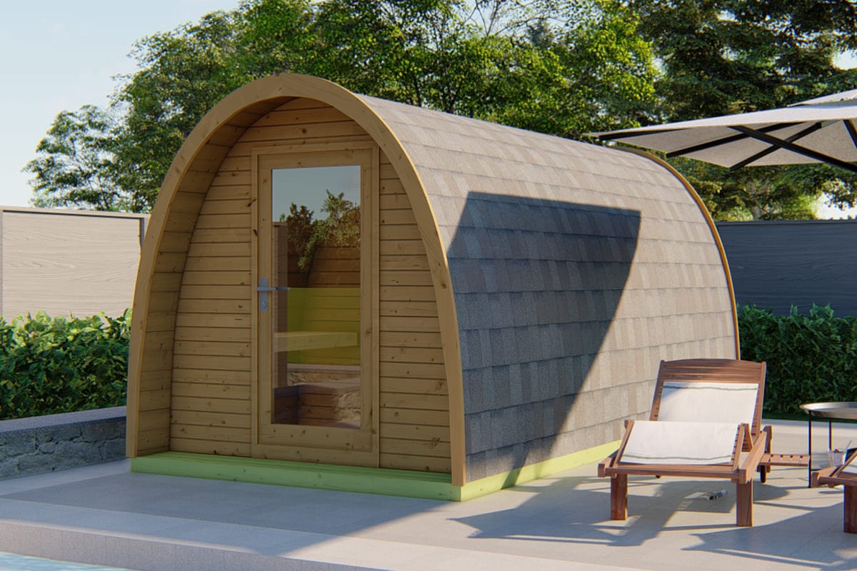 Sauna Pod Tolva Thermowood 230 x 480 cm