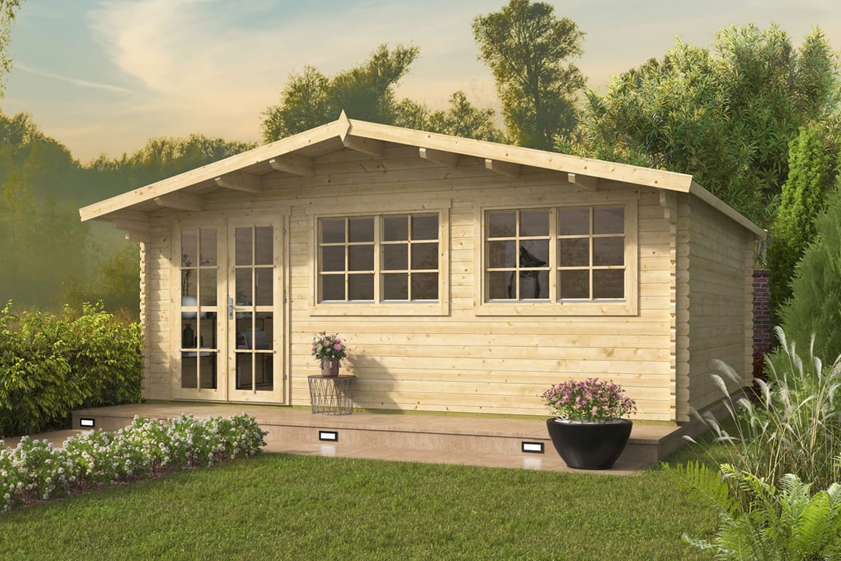 Blokhut - Tuinhuis Tova onbehandeld