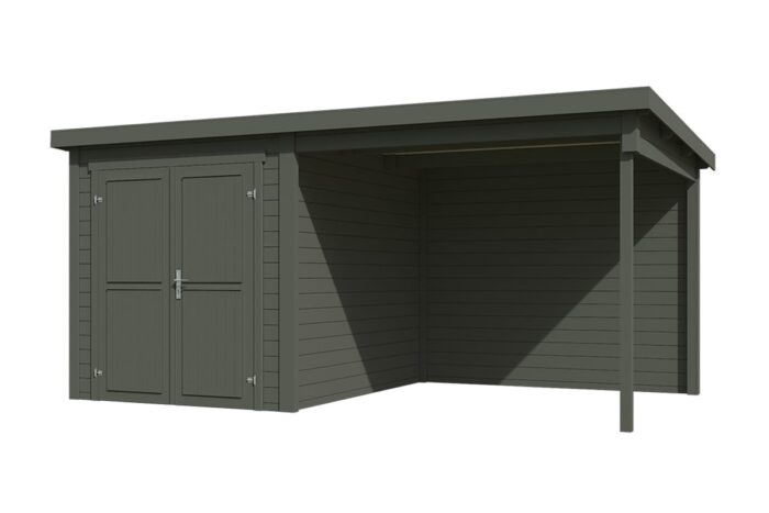 Tuinhuis Finn Green Grey Behandeld 2