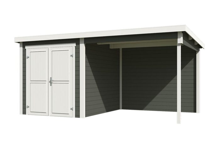 Tuinhuis Finn Green Grey Wit behandeld 2