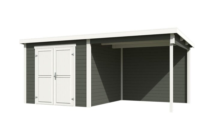 Tuinhuis Lars Green Grey Wit behandeld 2