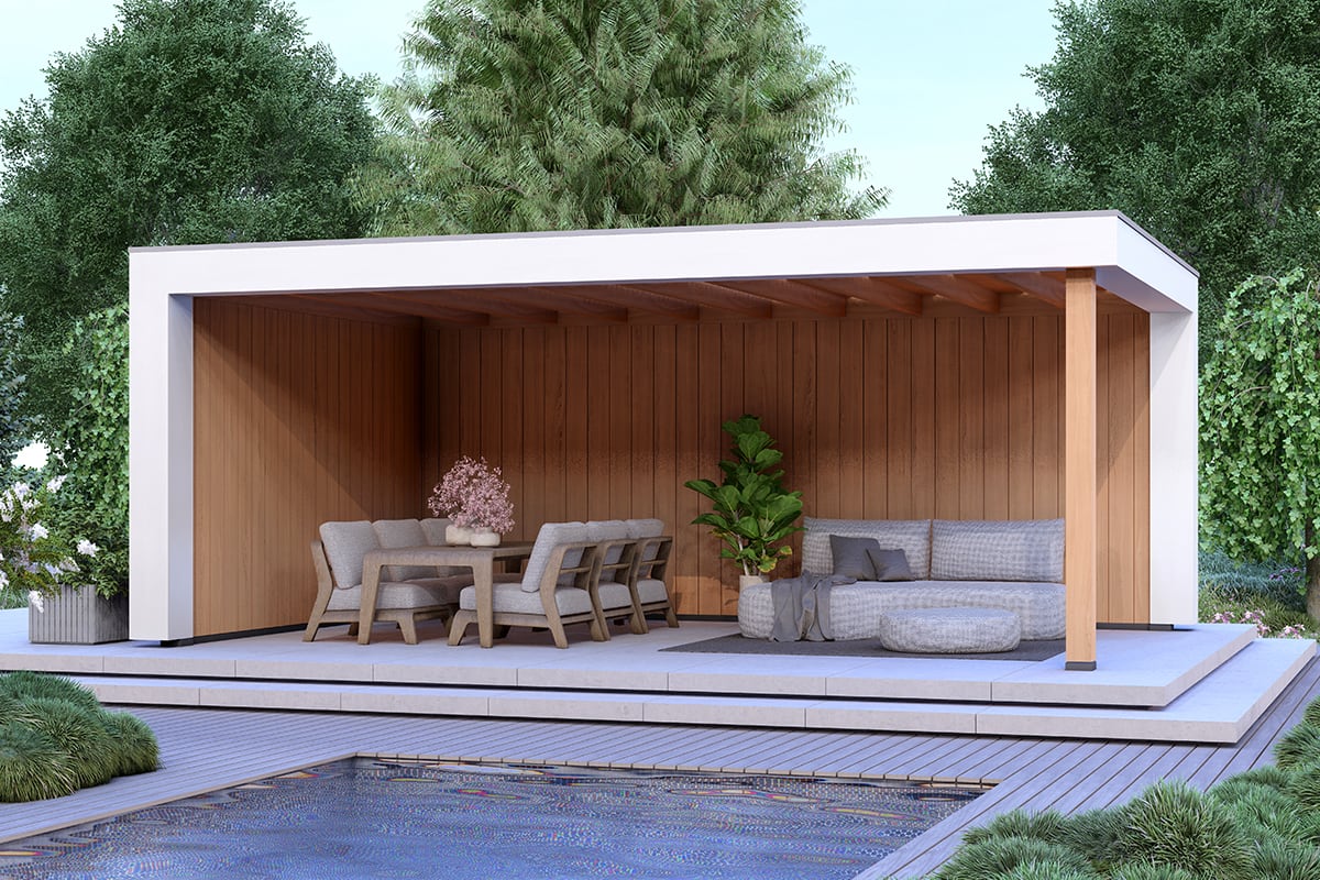 Overkapping Blend Serie 2 Douglas Sponningplanken 2 segmenten