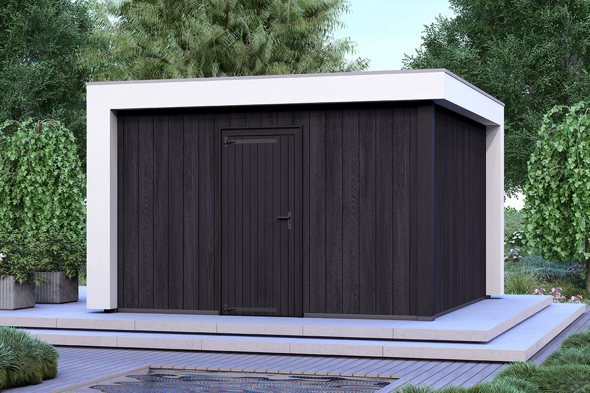Overkapping Blend Serie 4 Zwarte Sponningplanken 1 segment