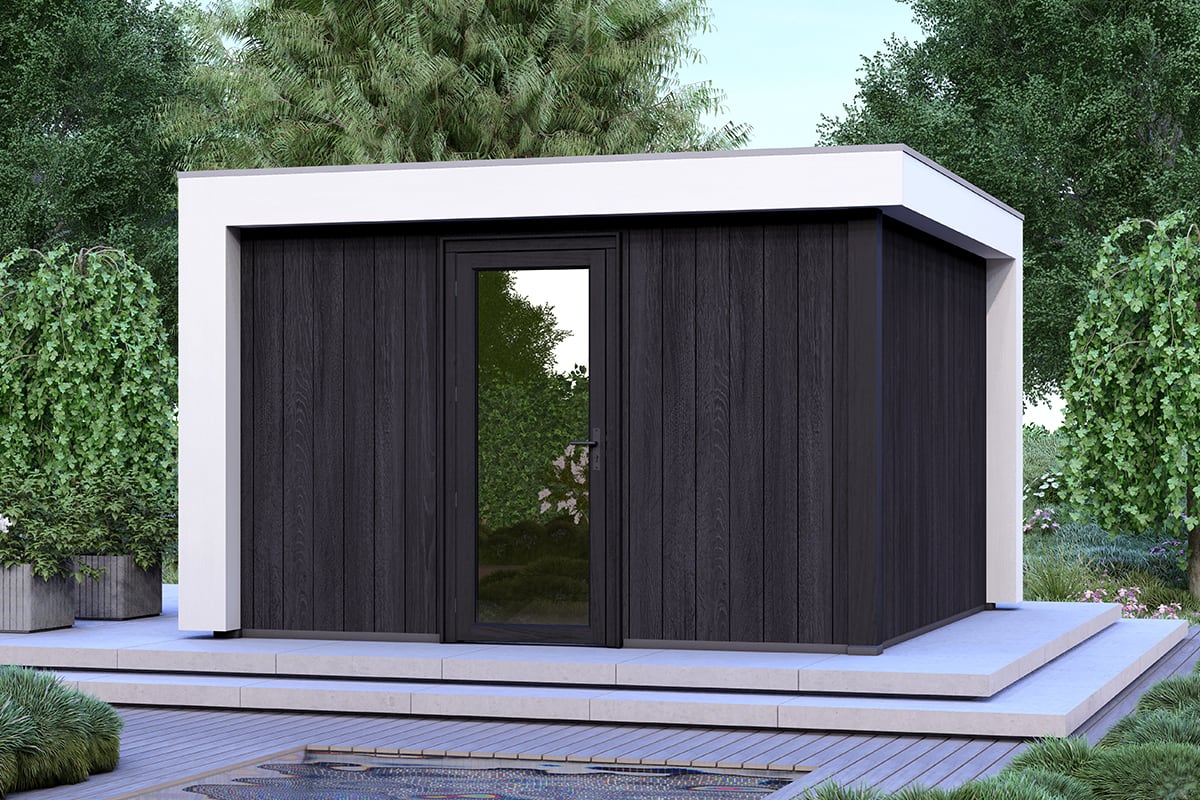 Overkapping Blend Serie 5 Zwarte Sponningplanken 1 segment