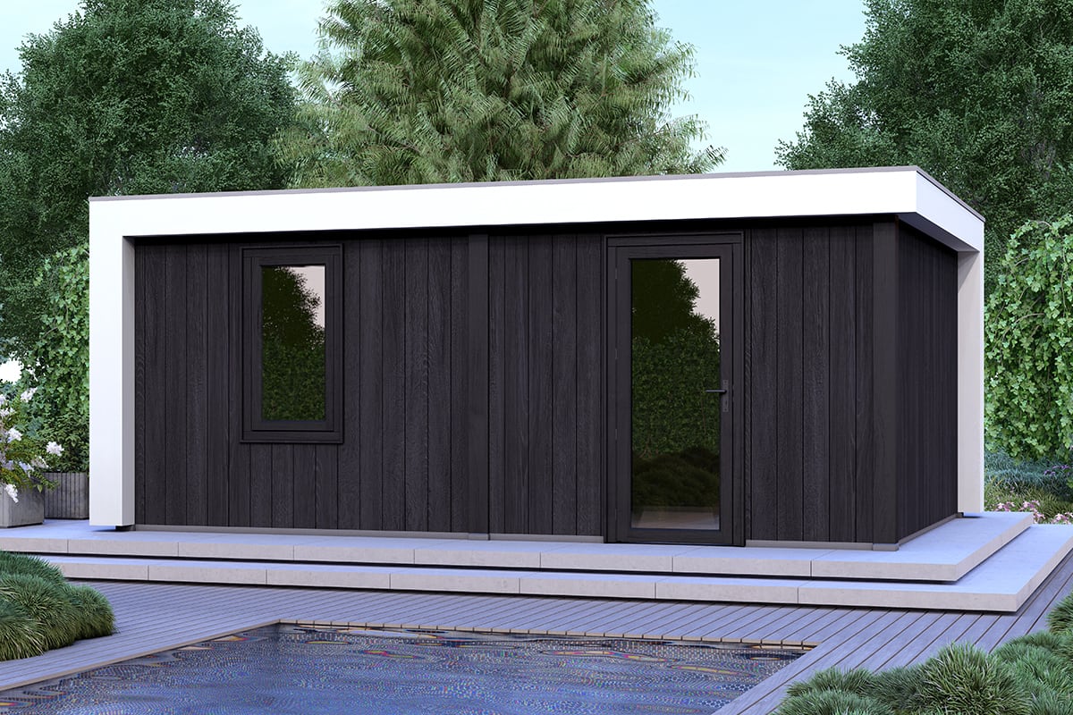 Overkapping Blend Serie 5 Zwarte Sponningplanken 2 segmenten