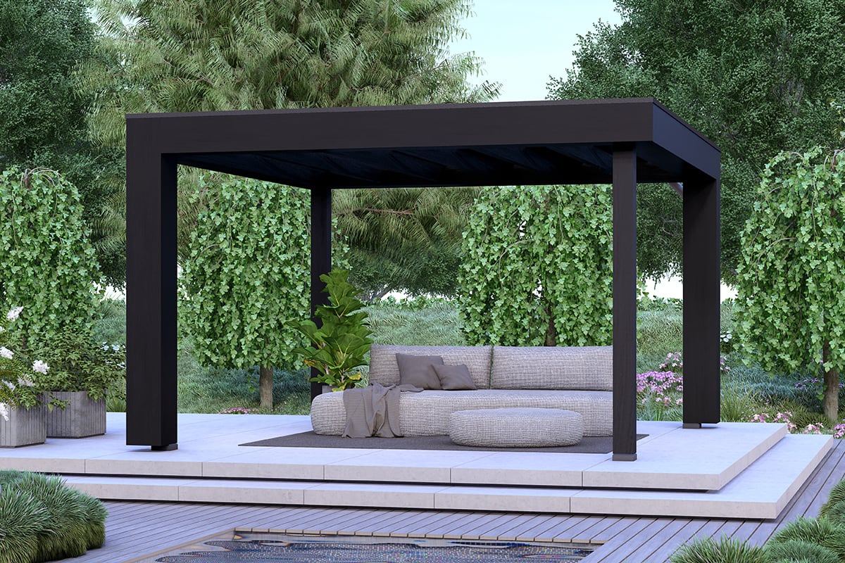 Overkapping Blend Serie 1 Boeideel Zwart Constructie Zwart 1 segment