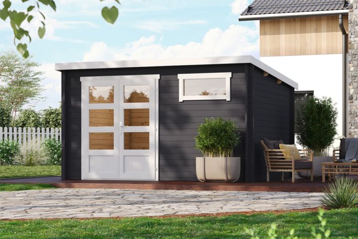 Tuinhuis Ella Donkergrijs coaten