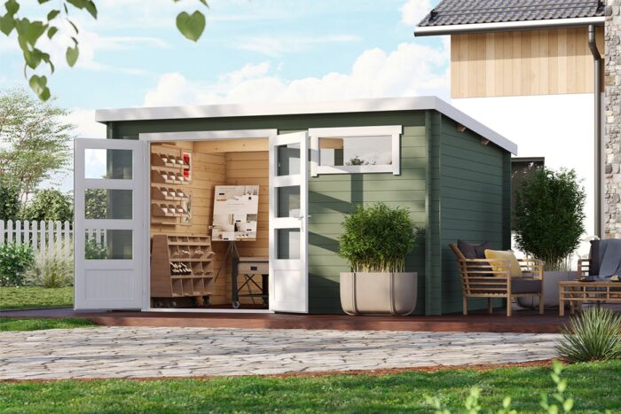 Tuinhuis Ella Groengrijs Coaten 2