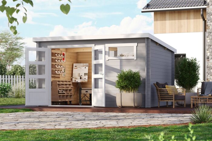 Tuinhuis Ella Lichtgrijs Coaten 2