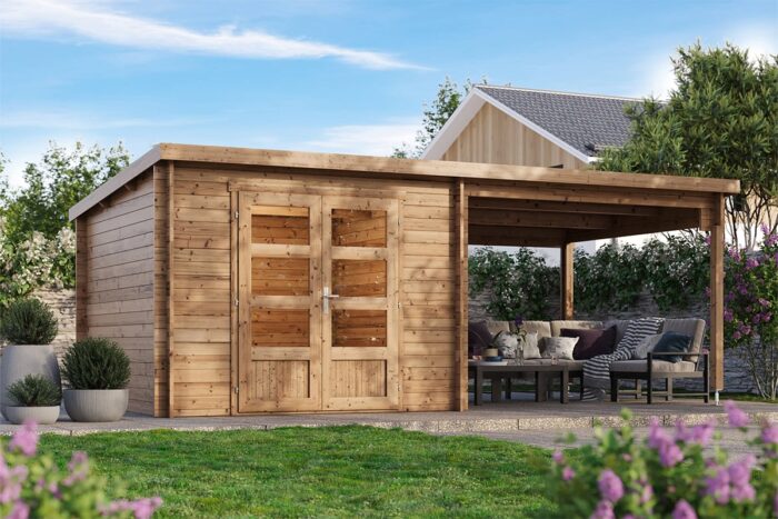 Tuinhuis Kelby Bruin geimpregneerd