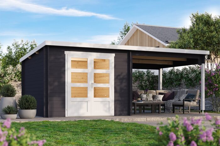 Tuinhuis Kelby Donkergrijs coaten