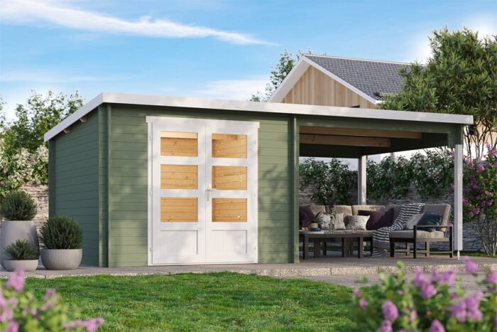 Tuinhuis Kelby Groengrijs coaten