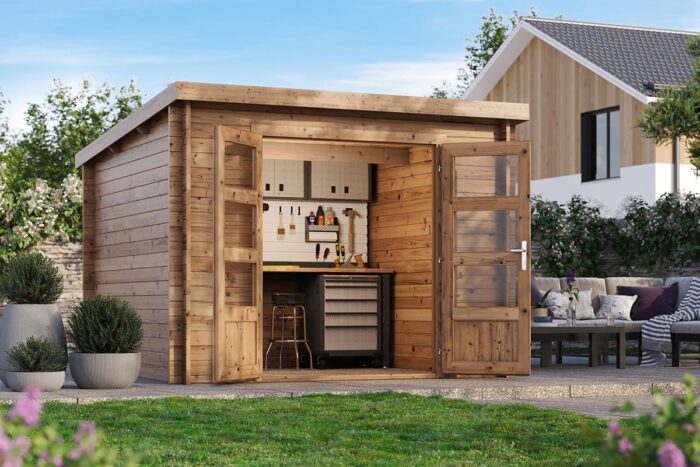 Tuinhuis Liv Bruin Geimpregneerd 2