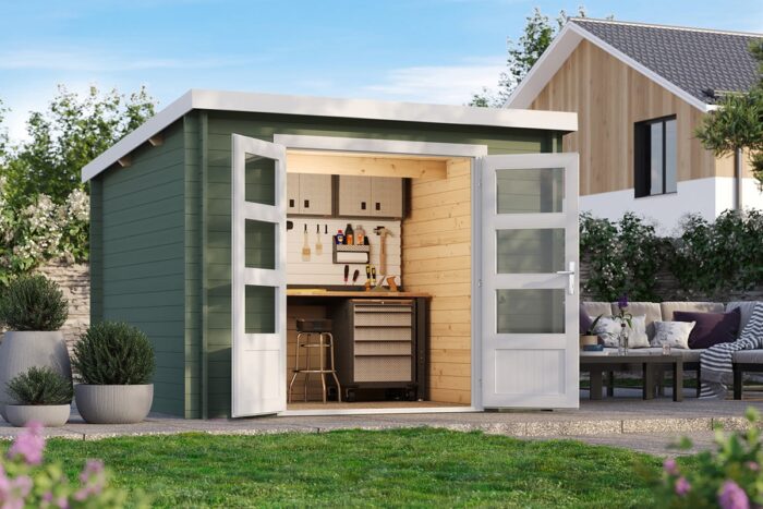 Tuinhuis Liv Groengrijs Coaten 2