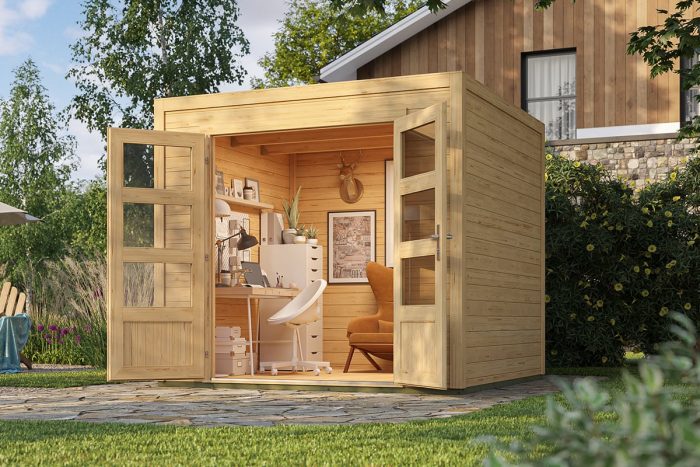 Tuinhuis Quby 250 X 250 cm Onbehandeld 2