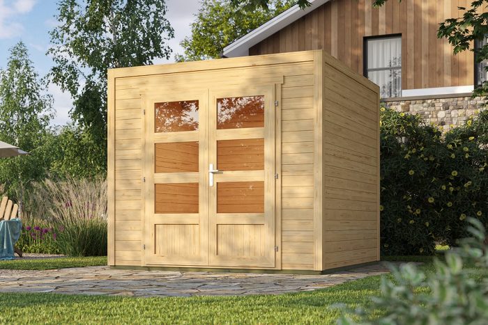 Tuinhuis Quby 250 X 250 cm onbehandeld