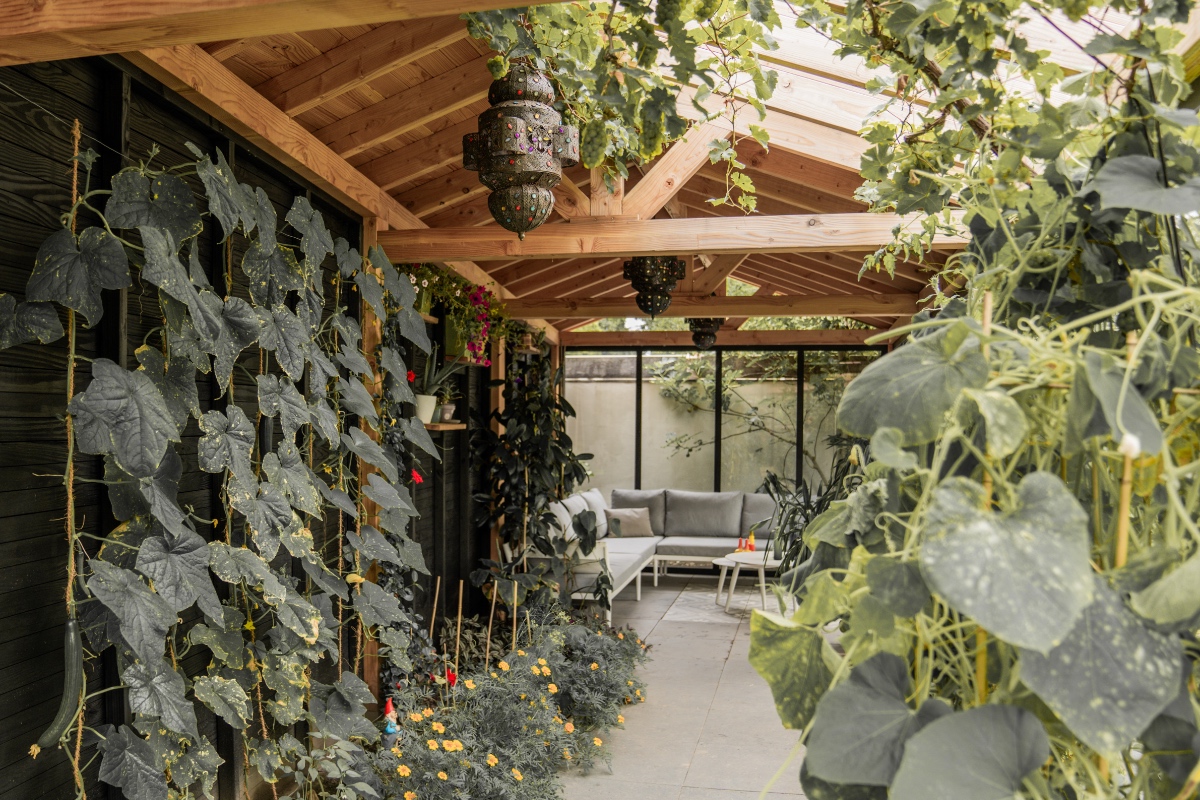 Maatwerk overkapping met binnentuin in Bemmel 7