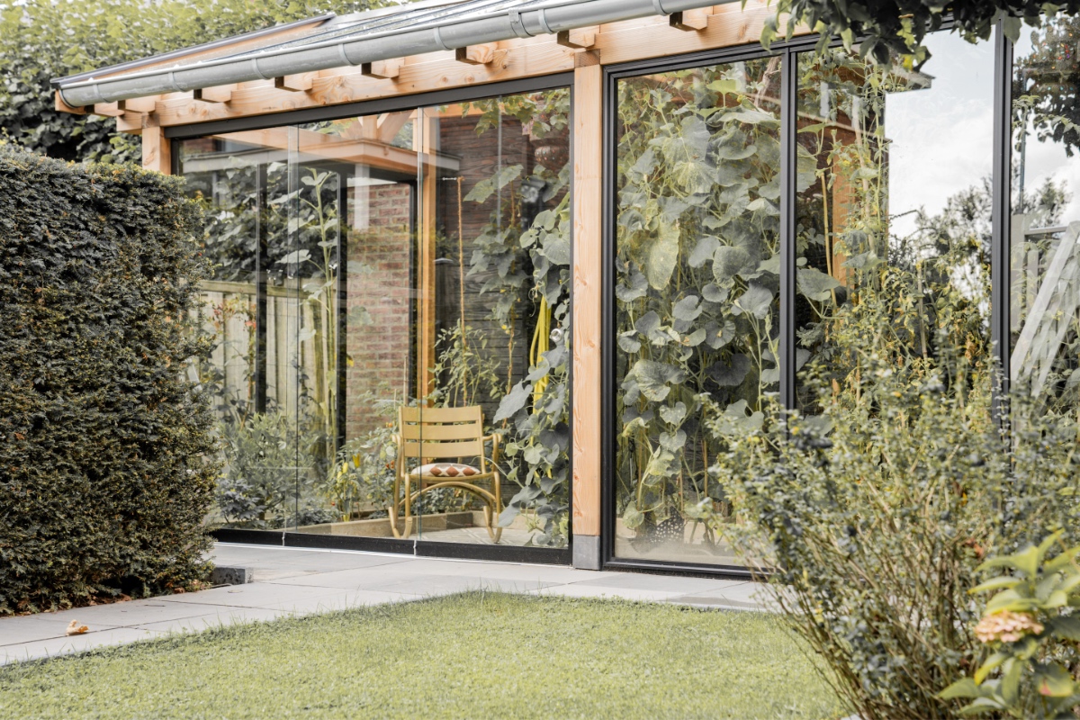 Maatwerk overkapping met binnentuin in Bemmel 9