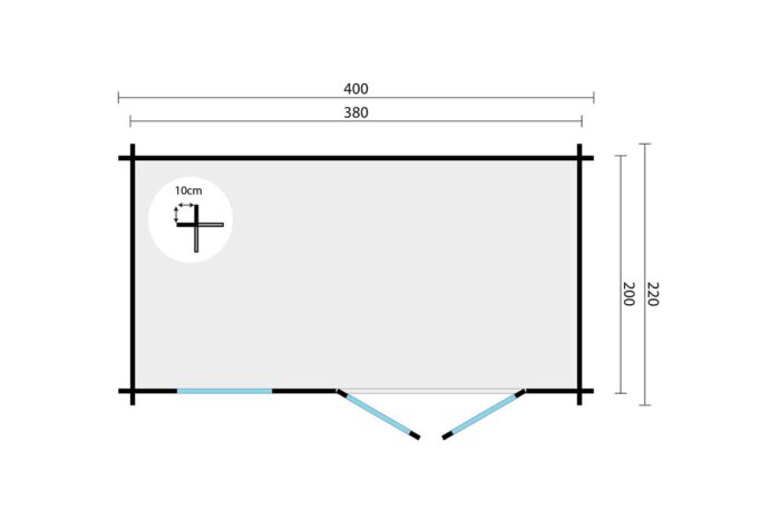 Blokhut Harriot plattegrond