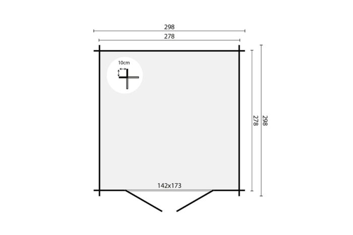 Blokhut Noja plattegrond