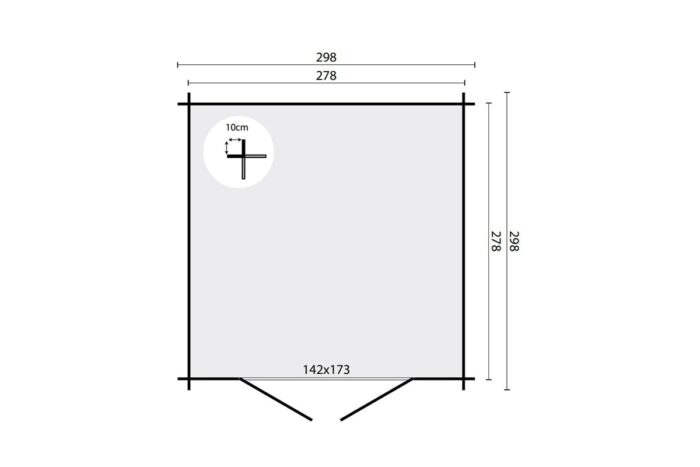 Blokhut Reus plattegrond