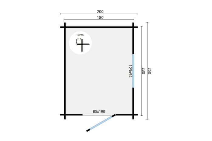 Blokhut Samuel plattegrond